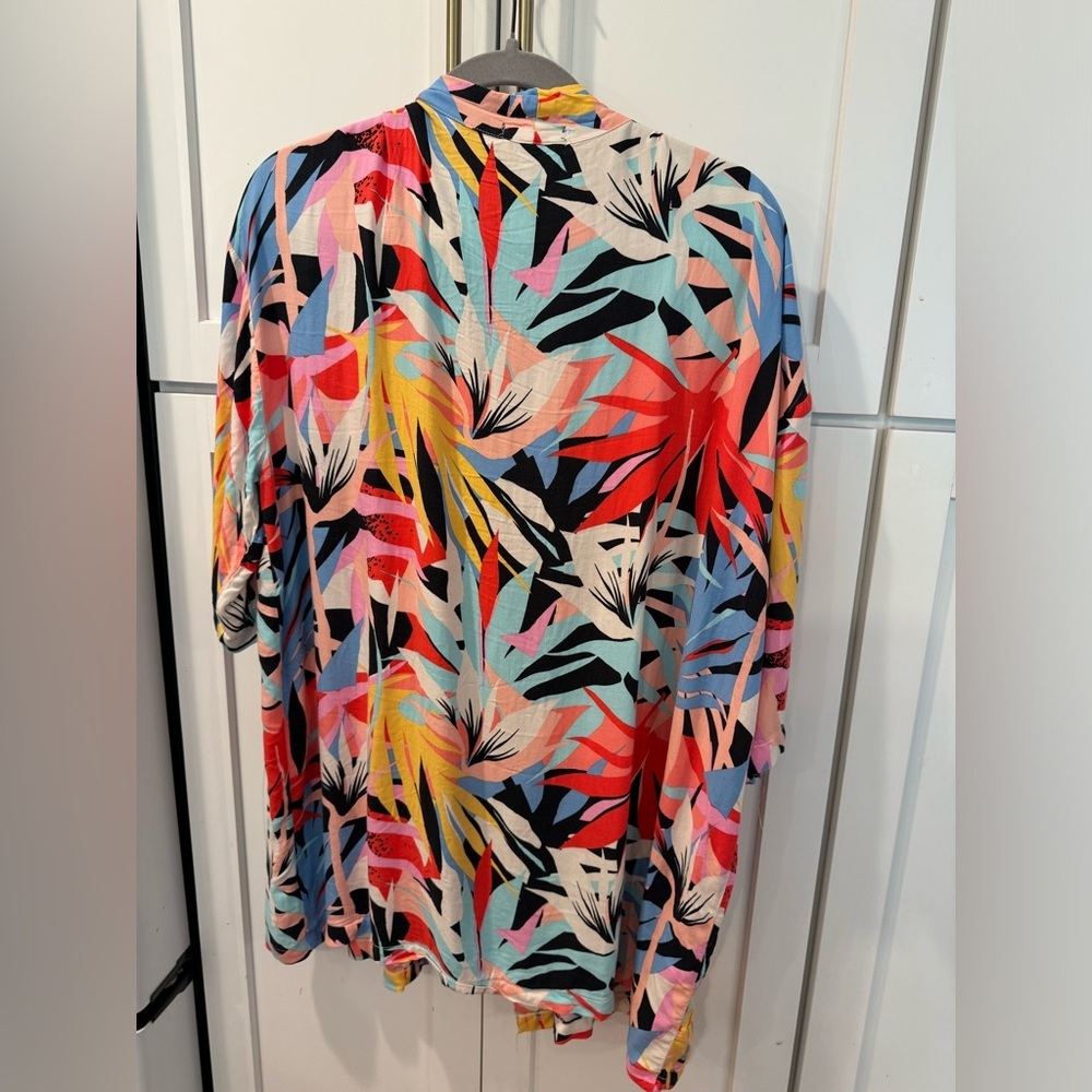 PJ Salvage Open robe/swim coverup/ kimono Tropical Staycation - Picture 5 of 10